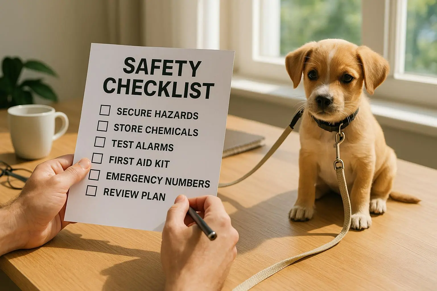 Safety Checklist for Indoor Puppy Tethering
